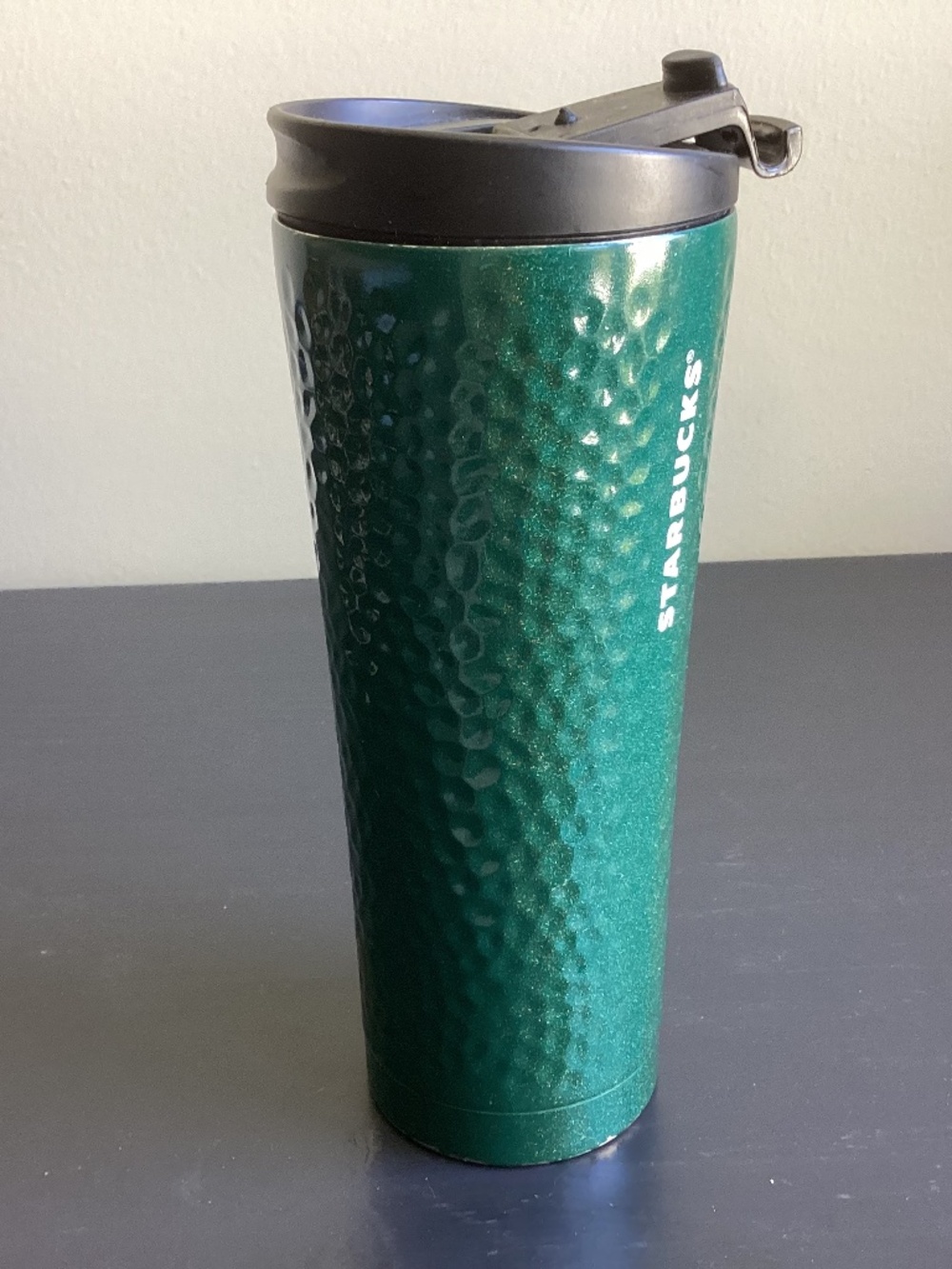 Starbucks Stainless Steel Metal 12oz Tumbler Glitter Green